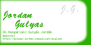 jordan gulyas business card